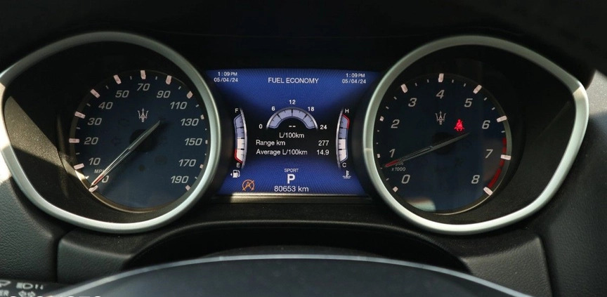 Maserati Ghibli cena 189900 przebieg: 79000, rok produkcji 2019 z Słupca małe 497